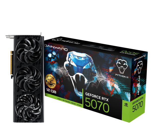 Gainward GeForce RTX 5070 Python III OC 12GB GDDR7 DLSS4 - 1322991 - zdjęcie